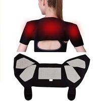 Tourmaline Infrared Self Heating MoxibustionTherapy Double Shoulder Pad Brace Support Wrap Protector Pain Relief,L