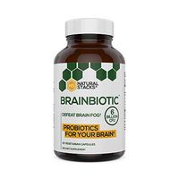Natural Stacks: BrainBiotic - Brain Supplement - Gut-Brain Axis Optimizer - Contains Probiotics for Brain Health - Promotes Digestive Health - Enhances Memory Function - Stress Relief - 30 ct