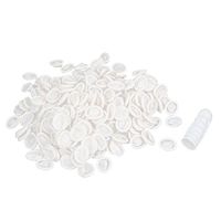 uxcell Rubber Powder-Free Smooth Elastic Finger Cots Caps 440 Pcs White