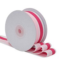 Ribbon-King 1-1/2” Red/Pink Stripe Ribbons Perfect for Cake Packing, Wedding Stylish Gift Box Floral Wrapping, Ceremony Home Decor, Birthday Decorations, Party Supplies, Arts and Crafts x 25 Yard