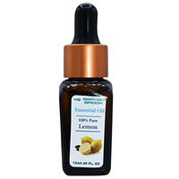 Lemon Essential Oil-100% Pure & Therapeutic Grade for Aromatherapy, Relaxation, Steamer, Massage, Sleep, Positive Mood, Meditation & Yoga, Perfumery, Baths, Hair Care, Saunas - 12ml (Approx 200 drops)