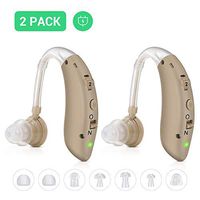 Hearing Amplifier, Rechargeable Hearing Amplifiers Personal Hearing Amplifier Device, 4 Channels Noise Reduction Digital Hearing Aid Amplifier - FDA Approved Hearing Amplifiers for Seniors and Adults