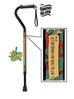 Walking Cane with Gel Grip Handle Adjustable Hobbit Tolkien Quote Men or Women