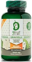 #1 Potency Graviola Soursop Guanabana Caps | 1500MG Per Capsule | 90 Days | Made in USA | Vegan | Gluten Free | Non GMO