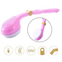 Ksruee Adjustable Bath Handle, Adjustable Bath Brush with Magic Handle Cleaning Washing
