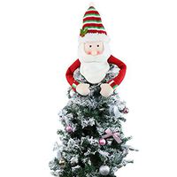 Libobo Christmas Tree Topper Cute Top Hat Winter Party Tree Home Decorations Ornament (A)