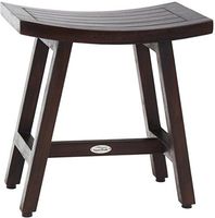 AquaTeak Patented 18" Asia Lotus Mocha Teak Shower Bench