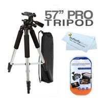 57" Camera/ Camcorder Tripod w/ Carrying Case For Sony DCR-SX44 DCR-SX63 HDR-CX110 HDR-CX150 DCR-DVD650 DVD DCR-SR68 HDR-XR150 DCR-HC52 HDR-CX550V HDR-CX350V DCR-SR88 HDR-XR350V DCR-HC30 DCR-TRV22 CCD-TRV128 CCD-TRV138 HDR-AX2000 Camcorder +