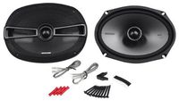 Pair of Kicker 41KSC694 6x9" KS-Series 2-Way Car Speakers with Poly-Switch to Offer Protection from Excessive Power or Distortion - 600 Watts Peak/300 Watts RMS per Pair (300 Watts Peak /150 Watts RMS Each Speaker)