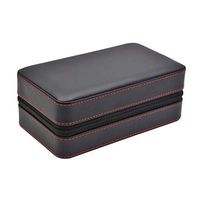 Smoking Set/Travel Portable Leather Cigarette Case Cedar Wood Lined Cigarette Box Men's Gift Box Cigar Leather Box Humidification Thickened Constant Temperature and Humidity Can Acc