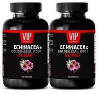 Metabolism and Energy Vitamins - Echinacea & Goldenseal Root 300MG - goldenseal Powder Bulk - 2 Bottles (200 Capsules)