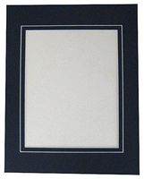 25 11x14 Black Pre-cut V-groove Picture Mats for 8x10 + Backing + Bag