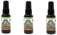 BluntPower Oil Based Concentrated Air Freshener and Oil for Diffuser - 3 Pack of Sandalwood (1.5 Ounce Each)