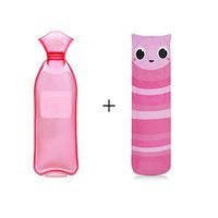 Hot water bottle Long Hot water bottle Children Hot water bottle Hot water bag warm palace1.8l-red-N