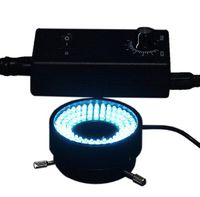 OMAX 96 LED Focused Bright Shadowless Ring Light with Light Control Box for Stereo Microscopes