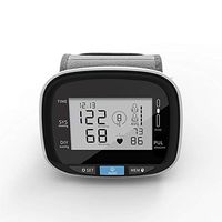Smart Wrist Blood Pressure Monitor with Heart Rate Detection and Storage for 2 Users 99 Reading Memory Supersilent,with Soft Culff, C105L8