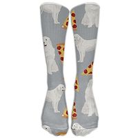 EKSOCKS Great Pyrenees Pizza Best For Running, Athletic Sports, Crossfit, Flight Travel - Below Knee High