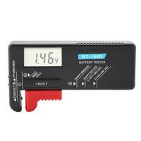 Button Cell Battery, Durable Sturdy Lightweight Universal Digital LCD AA/AAA/C/D/9V/1.5V Button Cell Battery Volt Tester BT-168D
