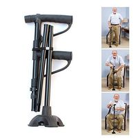 RLQ Walking Folding Cane, Balancing Mobility Aid with LED Light Adjustable Lightweight Aluminum Portable Hand Walking Stick Ideal for Everyday Life Assistance, Limited Action