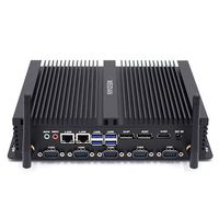 WEIDIAN Fanless Industrial Mini PC Desktop PC Intel Core i5 8250U Intel HD Graphics 620 LAN/WiFi/BT 4.0/COM/4K LPT HDMI DP and EDP Gaming PC Windows 10 Pro (8G+128G SSD)