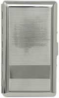 Silver Classic (Half Pack 120s) Metal-Plated Cigarette Case & Stash Box with Mirror