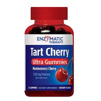 Enzymatic Therapy Tart Cherry Ultra Montmorency Cherry 1200 mg potency 75 Gummies