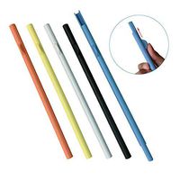 DOFYWARE Easy Clean Reusable Drinking Straws - 5 Pack 9.1 inch BPA Free Food-grade Plastic Reusable Splittable Straws