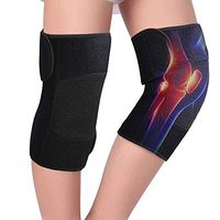 TOBWOLF Tourmaline Knee Support Brace, Compression Self-Heating Magnetic Knee Sleeve with Repalceable Thermal Pads for Arthritis Joint Pain Relief and Injury Recovery