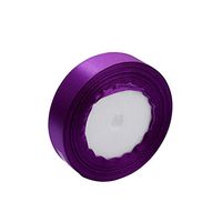 GUAngqi Satin Ribbon for Bow Embellishment Party Craft Ribbon Wedding Craft Decorations ,Dark purple