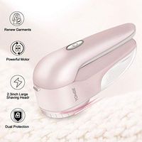 YOMEIE Lint Remover, Rechargeable Fabric Shaver, Sweater Shaver with 3-Leaf Stainless Steel Blades Defuzzer Pill Fuzz Remover for Clothes, Sweater, Couch, Blanket, Curtain, Socks, Cashmere