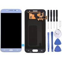 Phone case Phone Cover LCD Screen and Digitizer Full Assembly for Galaxy J7 (2017), J730F/DS, J730FM/DS(Black) (Color : Blue)