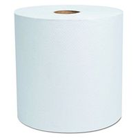 Cascades 1782 North River Hardwound Roll Towels, 7 7/8" x 800', White (Pack of 6)