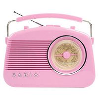 Konig Stylish Retro Table Radio - Pink