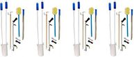 Sammons Preston Complete Hip Replacement Kit, Recovery Kit with Assorted Daily Living Tools Including Sock Aid, 24" Shoehorn, 26" Reacher Tool, Bath Sponge, Dressing Stick, 26" Shoelaces (4-(Pack))