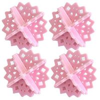 HADIY 4PCS Laundry Balls Snow Style Dryer Balls Anti-Knotting-Laundry Fabric Softener/Sheet Alternative (Pink)