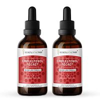Secrets Of The Tribe - Cholesterol Secret. Blood Lipid Formula. Herbal Supplement Blend Drops Alcohol Liquid Extract 2x4 fl oz