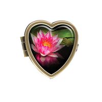 Hiuyi Flower Custom Personalized Heart Shaped Pill Box Pocket Wallet Travel Pill Vitamin Decorative Box Protector