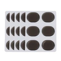 Drum Dampeners, 30 Pieces Drum Damper Gel Pads, Silicone Non-Toxic Soft Clear Drum Silencers Drum Mute for Drums Tone Control, Silicone Shoe Stickers to Prevent Pain from Blisters, Black