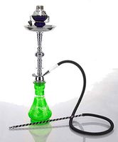 1 hose 23" Jaffa Green Hookah Shisha Nargila water glass vase pipes smoke sale