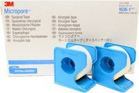 3m Micropore Surgical Tape 1' x 10 Yards with Dispenser (Pack of 2)