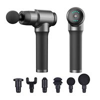 Massage Gun Deep Tissue Percussion High Frequency Super Quiet Muscle Massager for Pain Relief (Flagship Version, 6 Massager Heads)