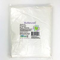 NuNaturals Organic Pure White Stevia Extract Powder All Purpose Natural Sweetener, Sugar-Free, Zero Calorie (1 kg)