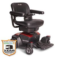 Pride Go-Chair Travel Power Wheelchair w/Avail ext warr incl Batteries (Ruby Red)