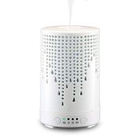STAR MOON Aromatherapy Essential Oils Diffuser, Cool Mist Humidifier with Modern Printing Ceramic Cover and Night Light - Drops of Jupiter