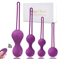 Kegel Balls - Ben Wa Balls Kegel Exercise Weights for Women Tightening & Beginners, Doctor Recommended for Bladder Control & Pelvic Floor Advanced Exercises(Purple)