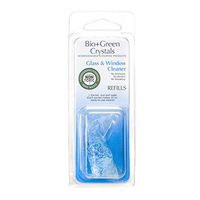 NB+GS Bio+Green Crystals Natural Glass & Window Cleaner (Makes 32 oz.) Pre-Measured Cleaning Solution for Spray Bottles | All-Purpose Porcelain, Metal Fixture, Surface Use | Hypoallergenic