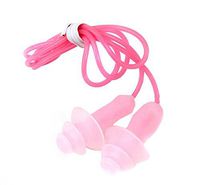 Zcargel 5 Pairs Soft Silicone Gel Corded String Ear Plugs Swimming Earplug