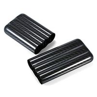 Galapara Real Carbon Fiber Cigar Case, Black Carbon Fiber 3-Cigar Case Lightweight Cigar Storage Tube Holder Travel Cigar Humidor Organizer for up to 57 Ring Gauge Cigars