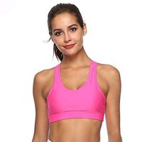 Women's Sport Bra Fitness Wear Back Pocket Running Yoga Bras Padded High Impact Workout