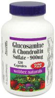 Webber Naturals Glucosamine Chondroitin Sulfate Extra Strength Capsules, 900mg 144 Capsules